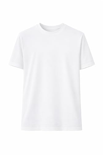 Men’s Heavyweight T-Shirt – Thick Premium Quality, Non See-Through, Slim Fit Crew Neck