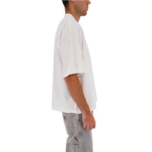 Men's Casual Oversized Heavyweight Drop Shoulder Garment Dye T-Shirt Tee Short Sleeve