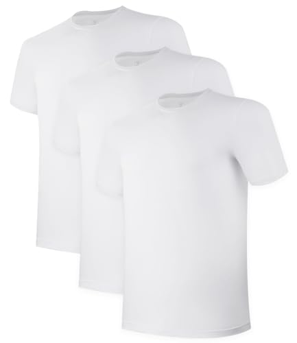 KEEPSHOWING Mens Cotton T Shirts Short Sleeve Crew Neck Basic T-Shirt Essentials Crewneck Cotton T-Shirts Tees for Men