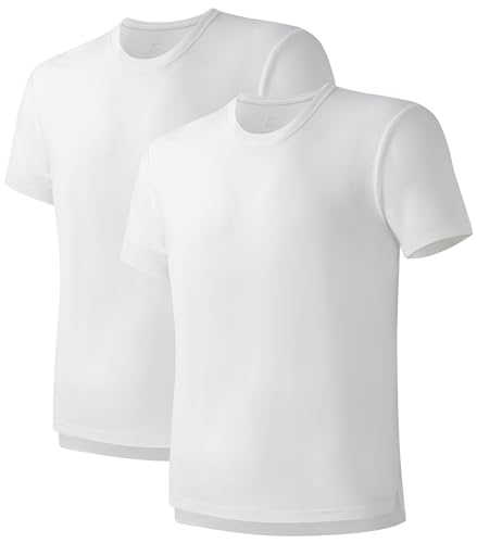 KEEPSHOWING Mens Cotton T Shirts Short Sleeve Crew Neck Basic T-Shirt Essentials Crewneck Cotton T-Shirts Tees for Men