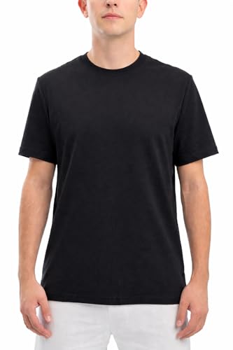 Men’s Heavyweight T-Shirt – Thick Premium Quality, Non See-Through, Slim Fit Crew Neck