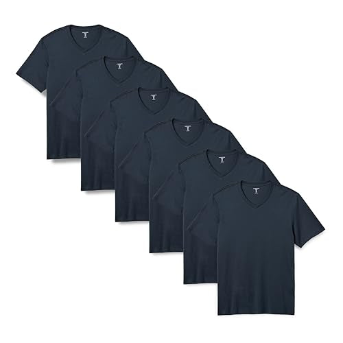 Amazon Essentials Men's Regular-Fit Short-Sleeve T-Shirt, Pack of 6