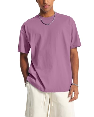 Men's Cotton T-Shirt Short Sleeve Crew Neck Soft Plain Tee for Men Casual Daily Wear Tshirts S-3XL