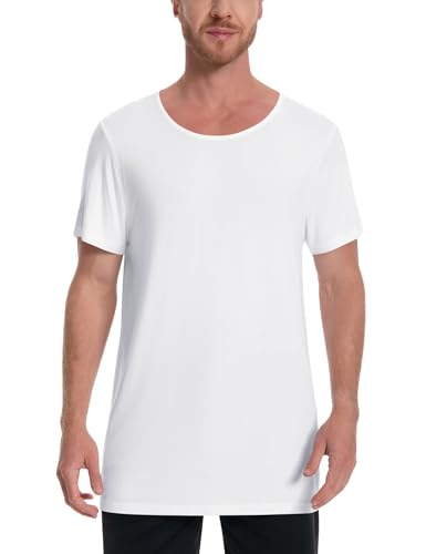 Men's Essential 100% Cotton Crew Neck T-Shirt - Plain, Short Sleeve, Regular Fit, Premium, Super Soft, Classic Everyday Wear
