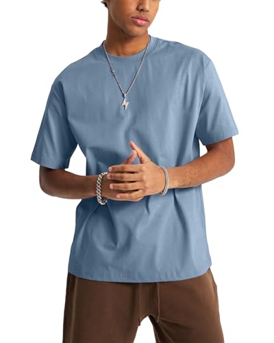 Men's Cotton T-Shirt Short Sleeve Crew Neck Soft Plain Tee for Men Casual Daily Wear Tshirts S-3XL