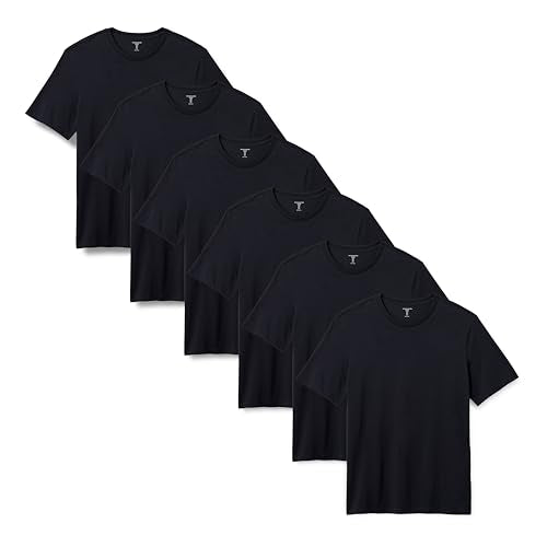 Amazon Essentials Men's Regular-Fit Short-Sleeve T-Shirt, Pack of 6