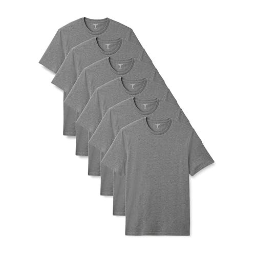 Amazon Essentials Men's Regular-Fit Short-Sleeve T-Shirt, Pack of 6