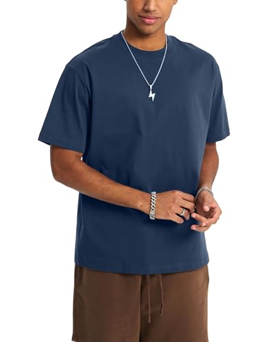 Men's Cotton T-Shirt Short Sleeve Crew Neck Soft Plain Tee for Men Casual Daily Wear Tshirts S-3XL