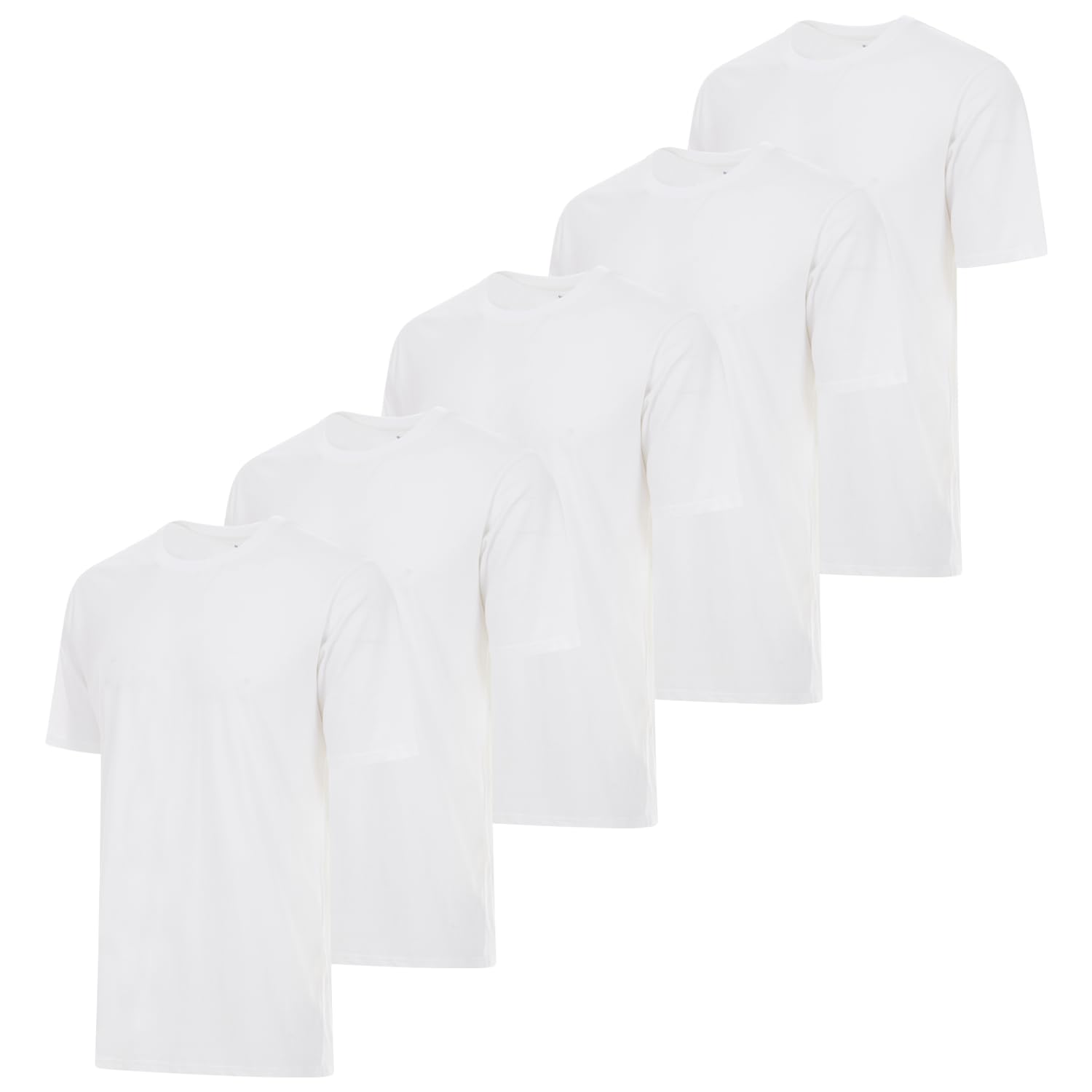 ZITY 3 Pack Men's T-Shirts Cotton Crew Neck Basic Tee Short Sleeve Soft Casual Shirts Summer Tops