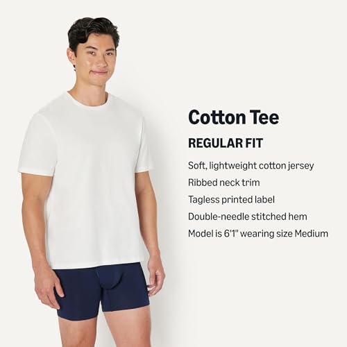 Amazon Essentials Men's Regular-Fit Short-Sleeve T-Shirt, Pack of 6