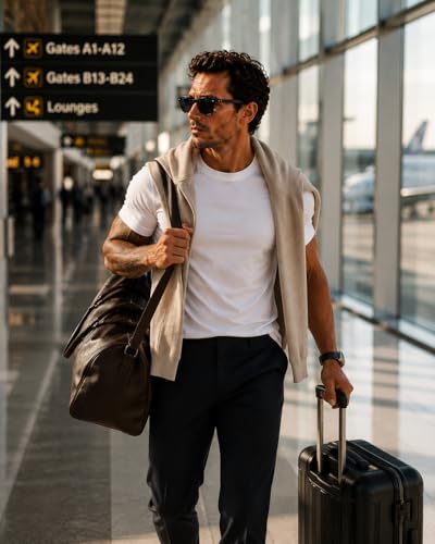 Men's Essential 100% Cotton Crew Neck T-Shirt - Plain, Short Sleeve, Regular Fit, Premium, Super Soft, Classic Everyday Wear