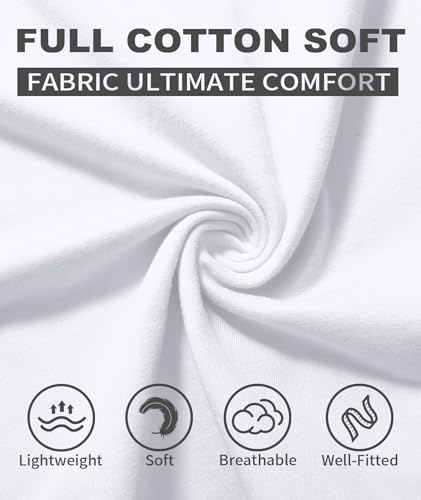 ZITY 3 Pack Men's T-Shirts Cotton Crew Neck Basic Tee Short Sleeve Soft Casual Shirts Summer Tops