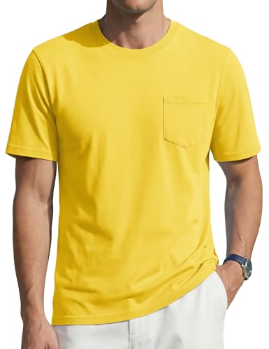 TACVASEN Men's Pocket T-Shirt UPF 80+ Short Sleeve Soft Crew Neck Lightweight Tee Summer Casual Basic Plain Tshirts