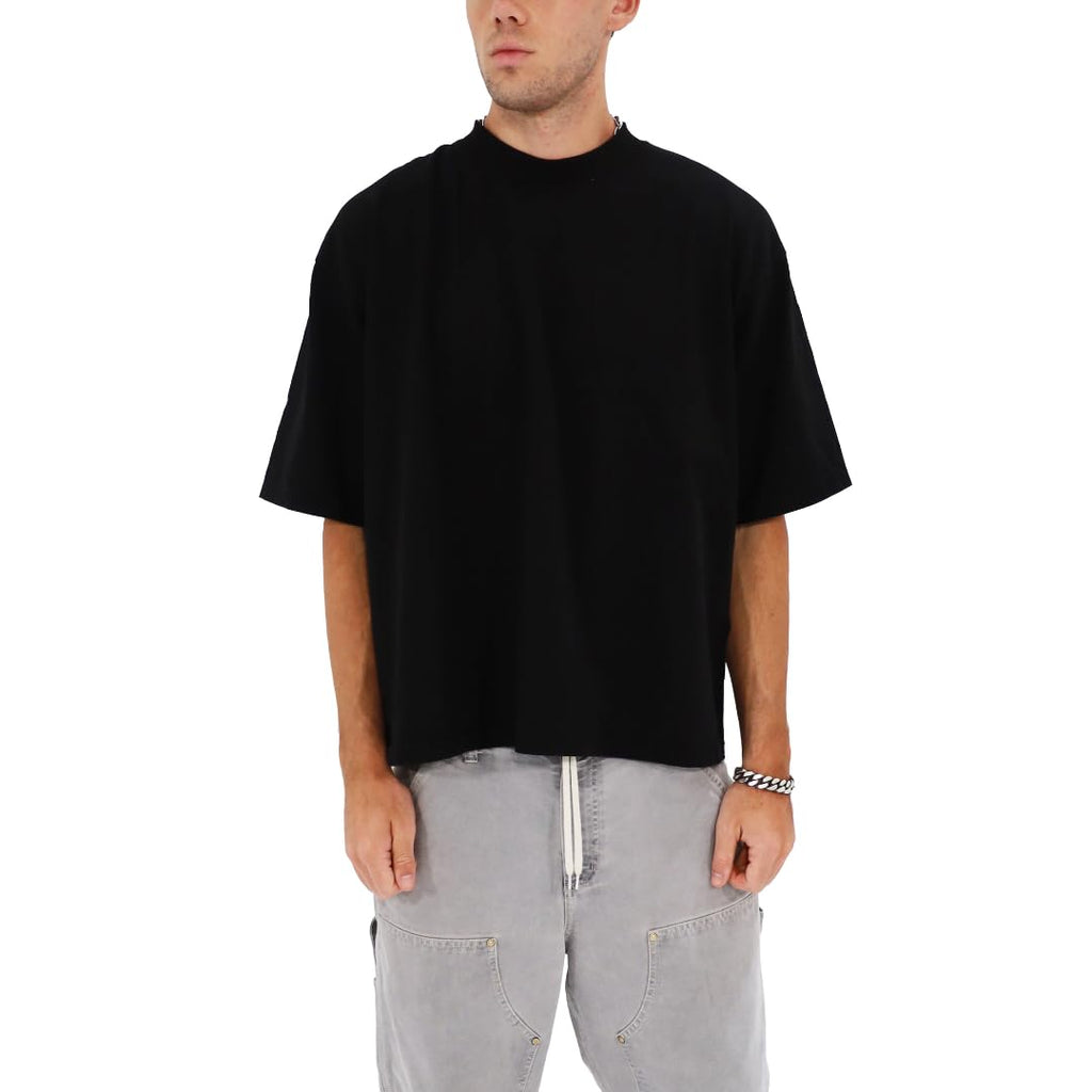 Men's Casual Oversized Heavyweight Drop Shoulder Garment Dye T-Shirt Tee Short Sleeve