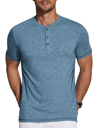 MAGNIVIT Men's Shirts Short Sleeve Cotton T-Shirt Crew Neck Light Tees Classic Basic Casual Tops Plain Soft Shirt