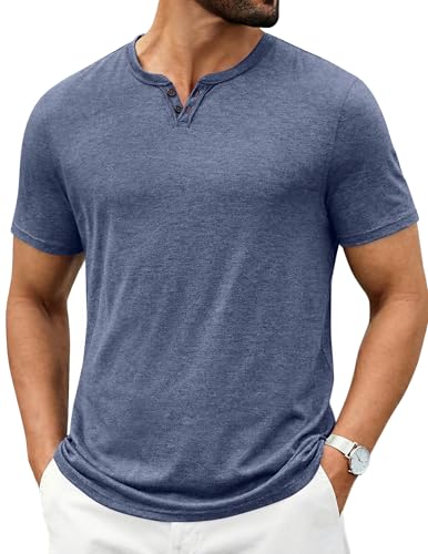 Runcati Mens Short Sleeve T-Shirts Crew Neck Casual Shirt Summer Classic Basic Lightweight Fashion Tees