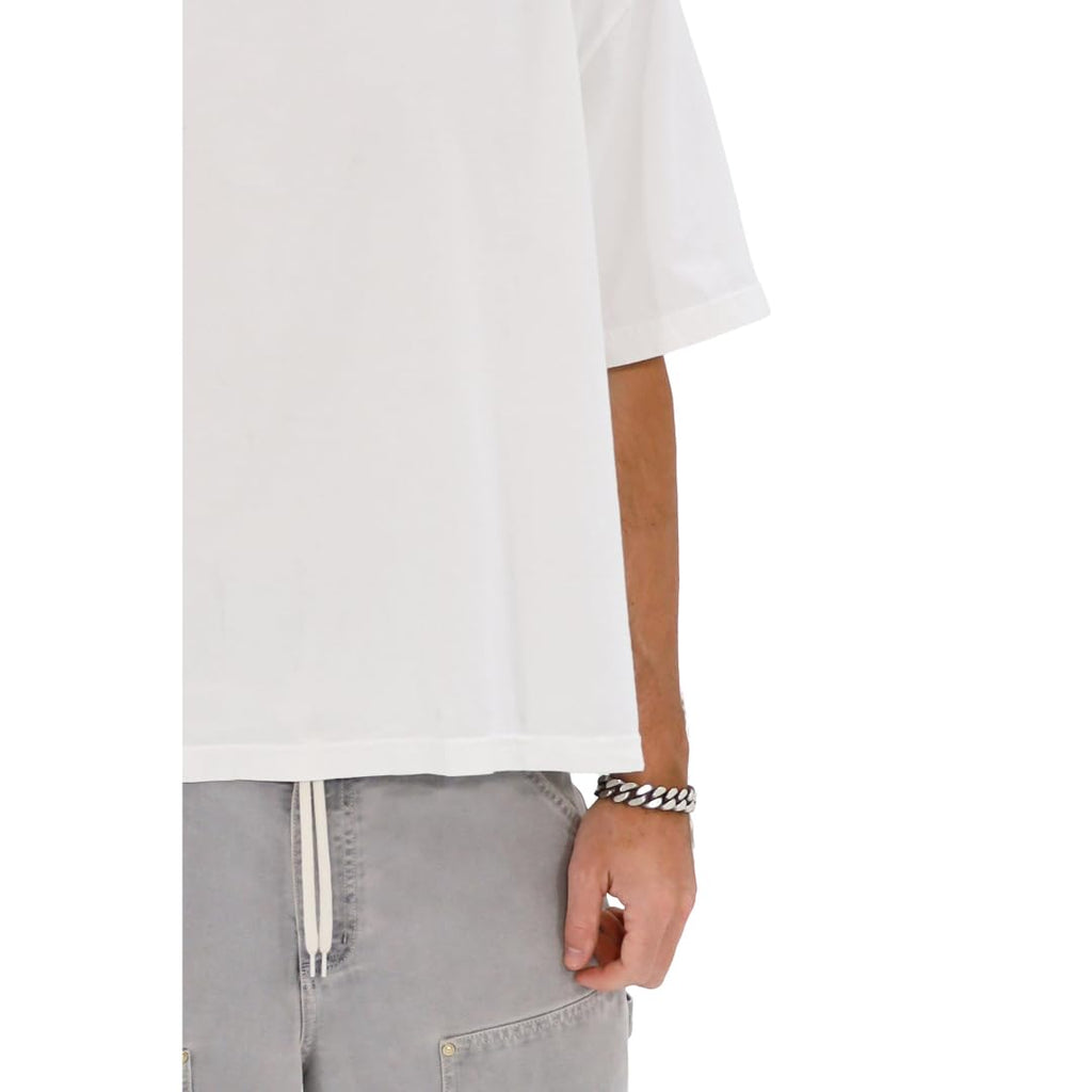 Men's Casual Oversized Heavyweight Drop Shoulder Garment Dye T-Shirt Tee Short Sleeve