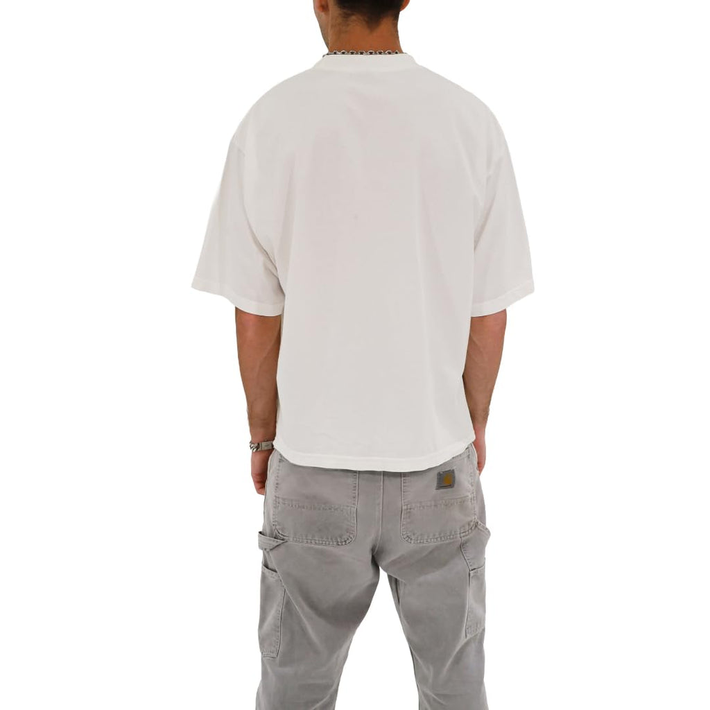 Men's Casual Oversized Heavyweight Drop Shoulder Garment Dye T-Shirt Tee Short Sleeve