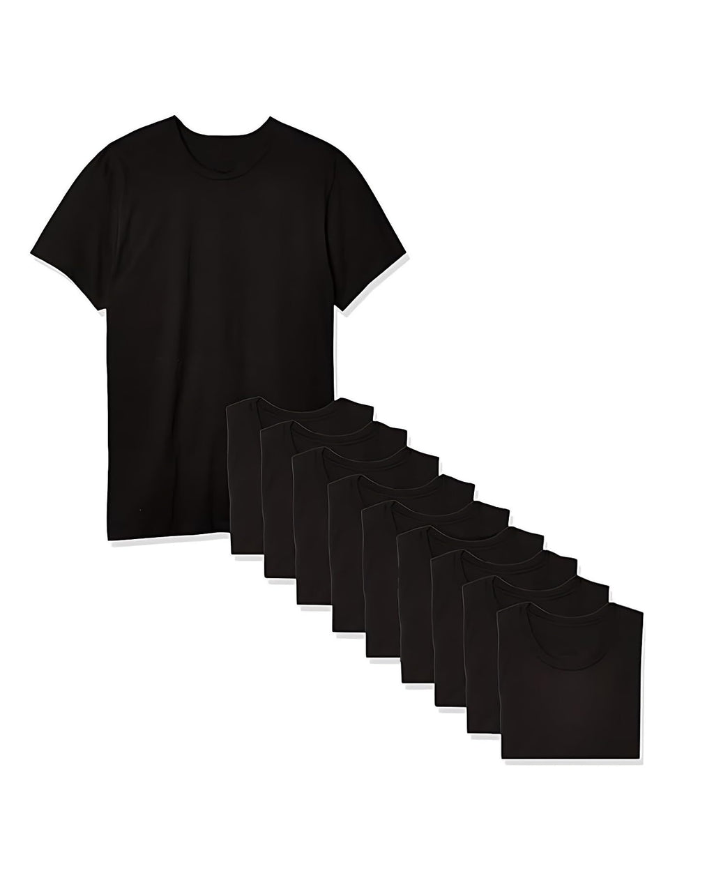 6 Pcs Adult Heat Transfer T Shirts Plain White Basic Shirts Bulk Blank Crew Neck Short Sleeve T-Shirt for Men Women