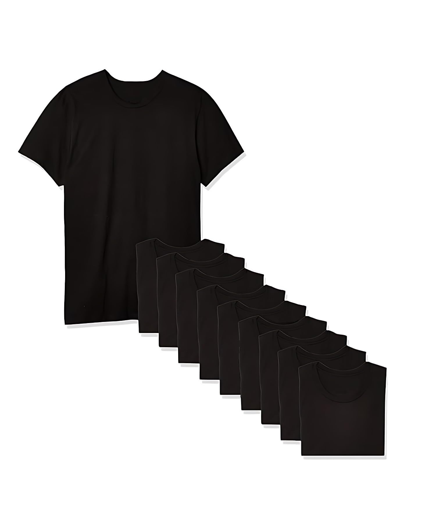 6 Pcs Adult Heat Transfer T Shirts Plain White Basic Shirts Bulk Blank Crew Neck Short Sleeve T-Shirt for Men Women