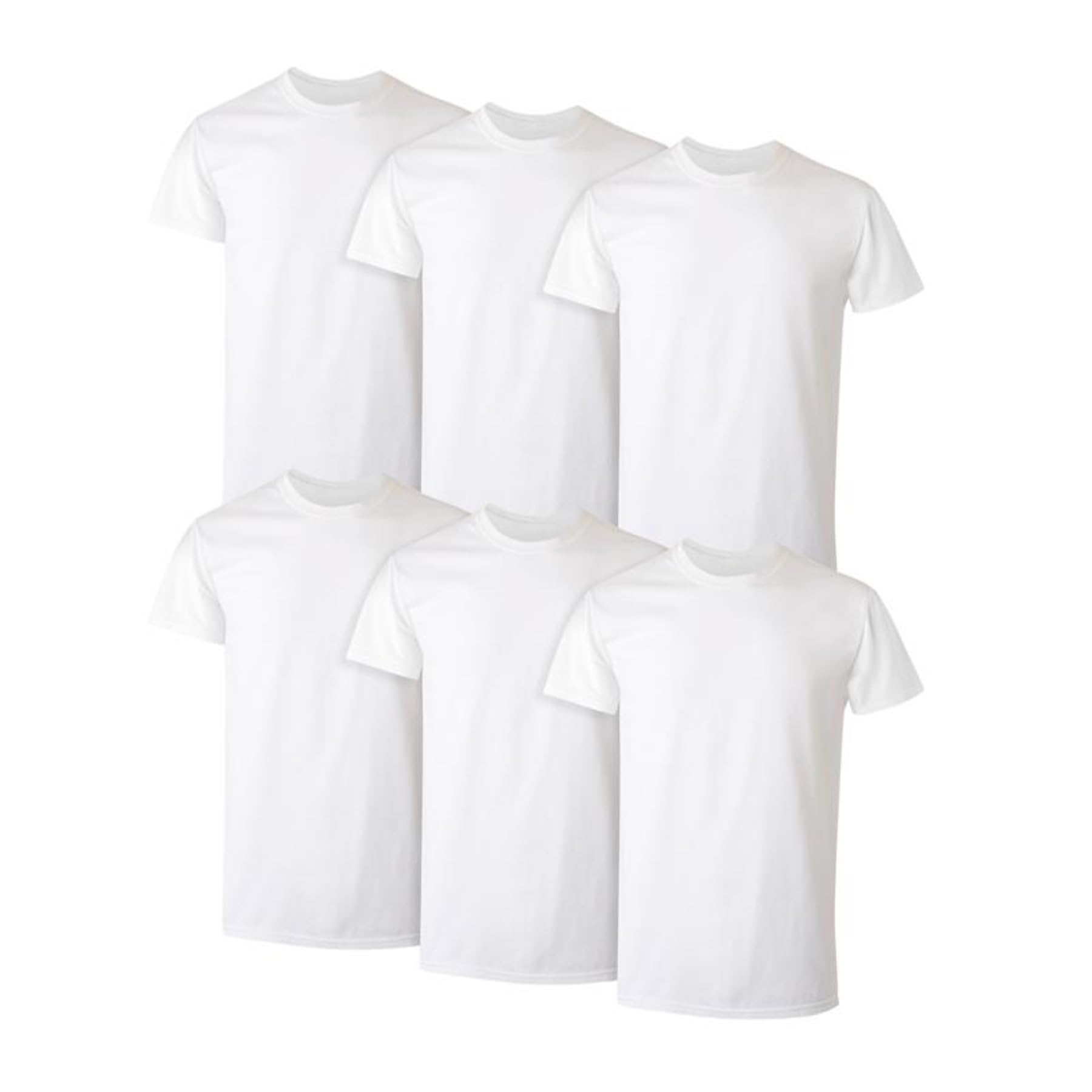 Amazon Essentials Men's Regular-Fit Short-Sleeve T-Shirt, Pack of 6