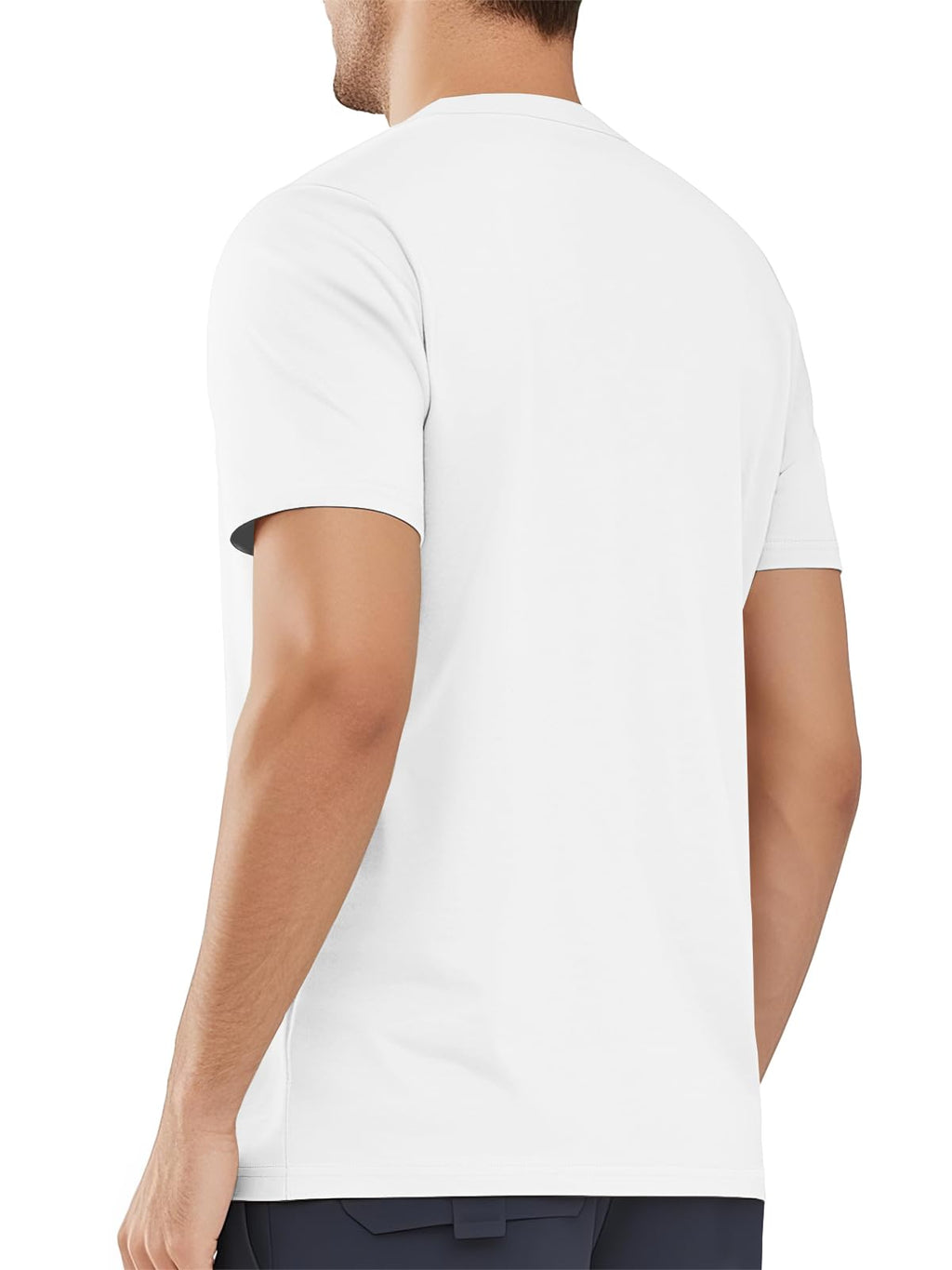 MAGNIVIT Men's Shirts Short Sleeve Cotton T-Shirt Crew Neck Light Tees Classic Basic Casual Tops Plain Soft Shirt