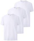 ZITY 3 Pack Men's T-Shirts Cotton Crew Neck Basic Tee Short Sleeve Soft Casual Shirts Summer Tops