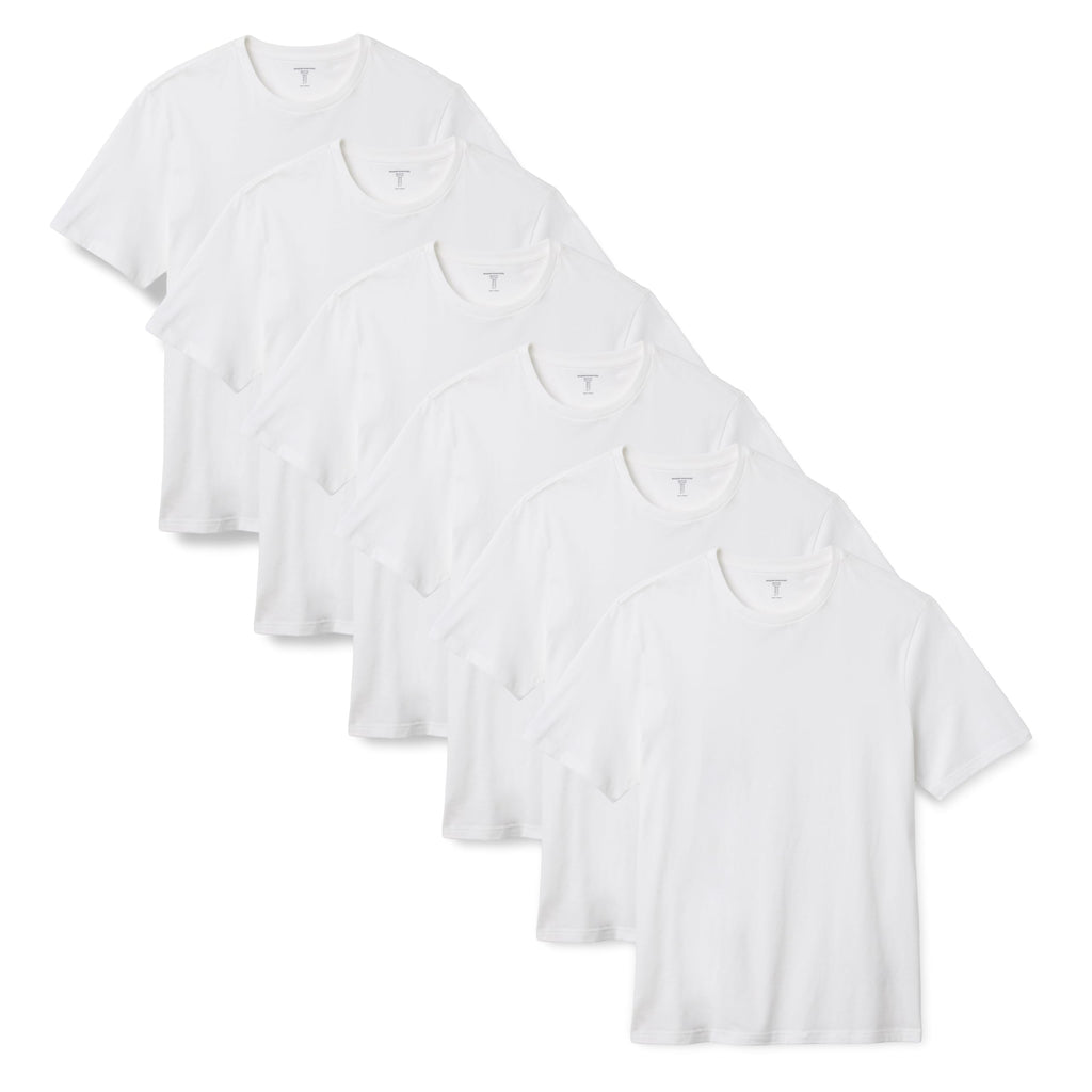 Amazon Essentials Men's Regular-Fit Short-Sleeve T-Shirt, Pack of 6