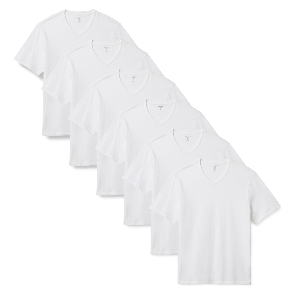 Amazon Essentials Men's Regular-Fit Short-Sleeve T-Shirt, Pack of 6