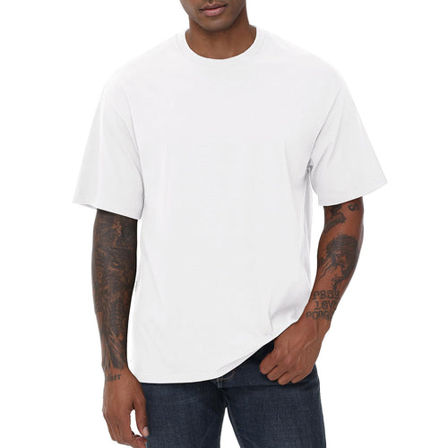 KEEPSHOWING Mens Cotton T Shirts Short Sleeve Crew Neck Basic T-Shirt Essentials Crewneck Cotton T-Shirts Tees for Men