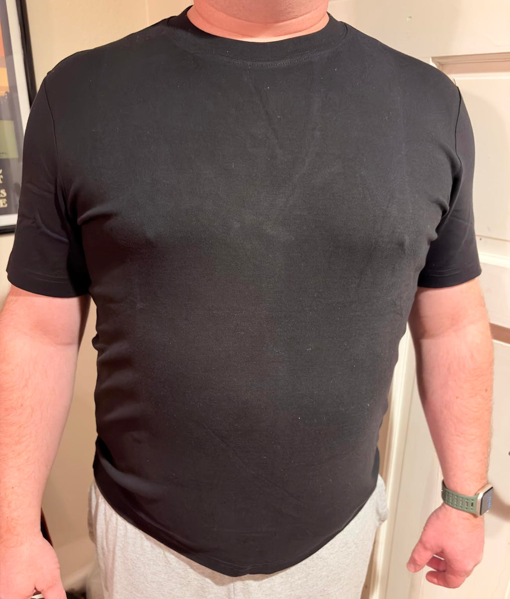 Men’s Heavyweight T-Shirt – Thick Premium Quality, Non See-Through, Slim Fit Crew Neck