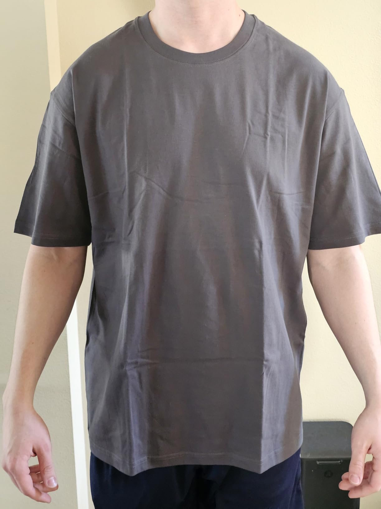 KEEPSHOWING Mens Cotton T Shirts Short Sleeve Crew Neck Basic T-Shirt Essentials Crewneck Cotton T-Shirts Tees for Men