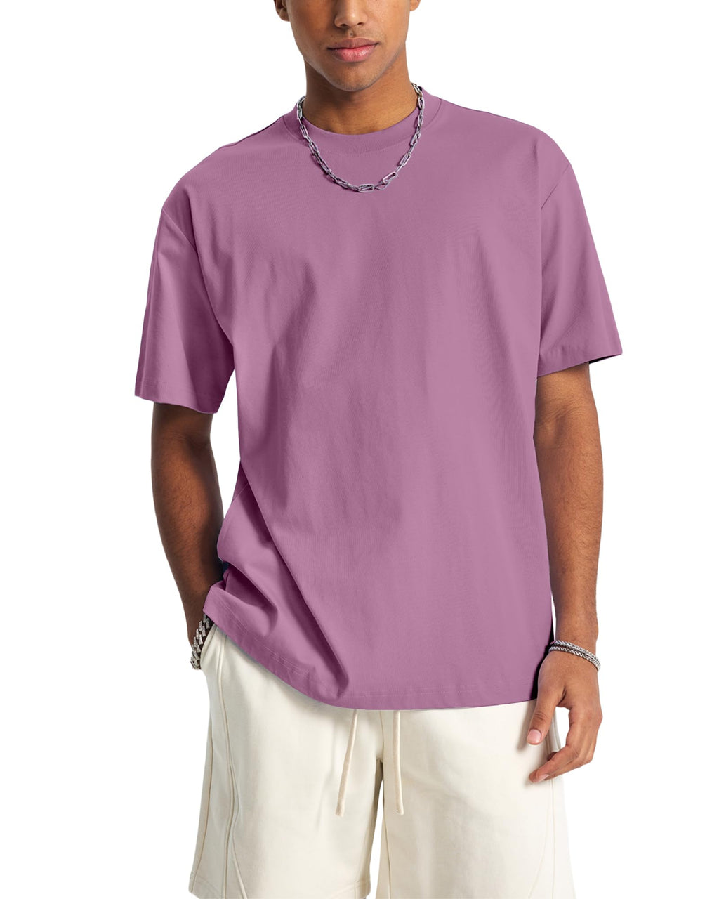 Men's Cotton T-Shirt Short Sleeve Crew Neck Soft Plain Tee for Men Casual Daily Wear Tshirts S-3XL