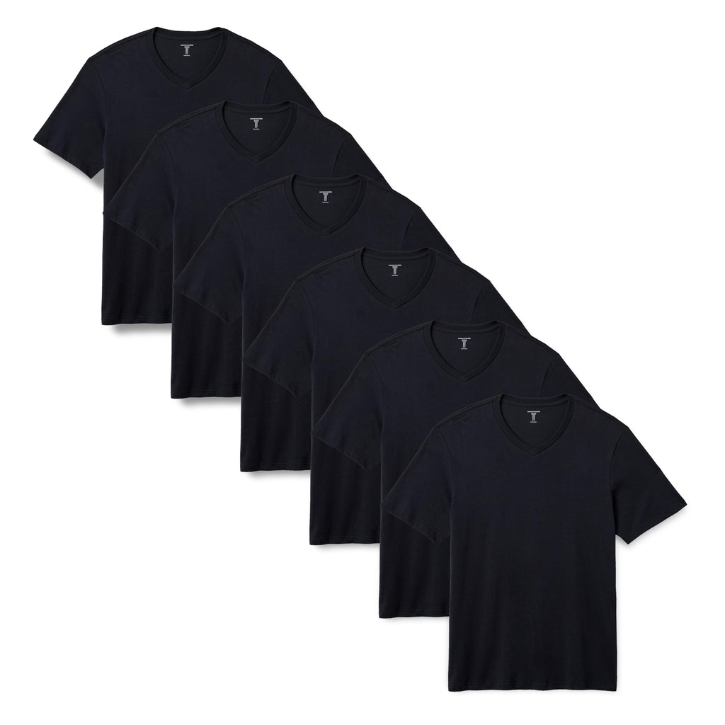 Amazon Essentials Men's Regular-Fit Short-Sleeve T-Shirt, Pack of 6