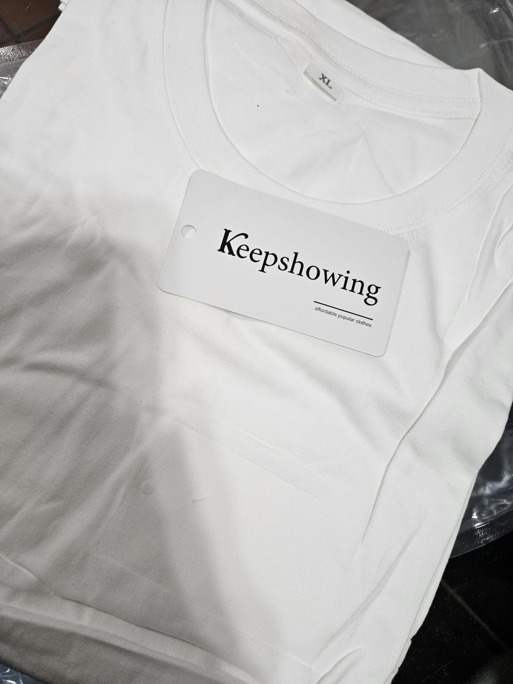 KEEPSHOWING Mens Cotton T Shirts Short Sleeve Crew Neck Basic T-Shirt Essentials Crewneck Cotton T-Shirts Tees for Men