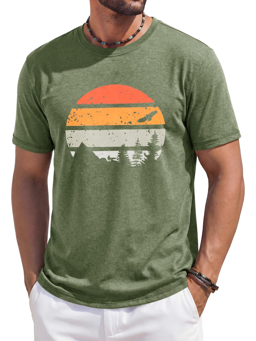 Men's Casual Oversized Heavyweight Drop Shoulder Garment Dye T-Shirt Tee Short Sleeve