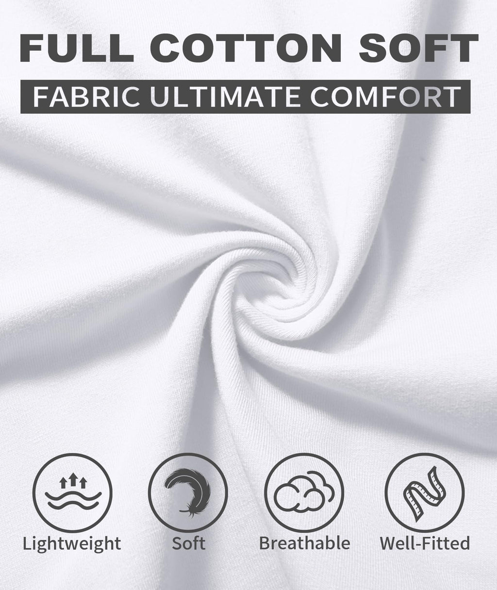 ZITY 3 Pack Men's T-Shirts Cotton Crew Neck Basic Tee Short Sleeve Soft Casual Shirts Summer Tops