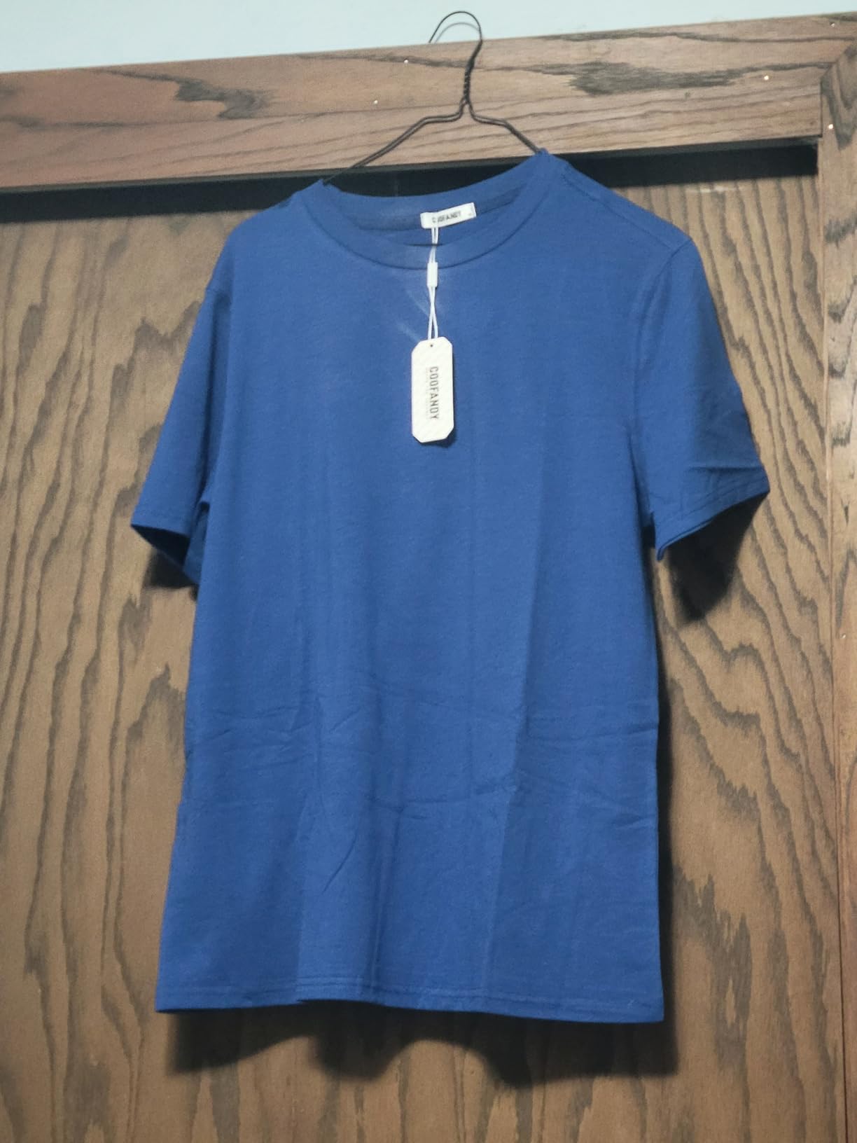 COOFANDY Men's T Shirt Short Sleeve Cotton Blend T-Shirts Crew Neck Casual Summer Basic Tee Shirts