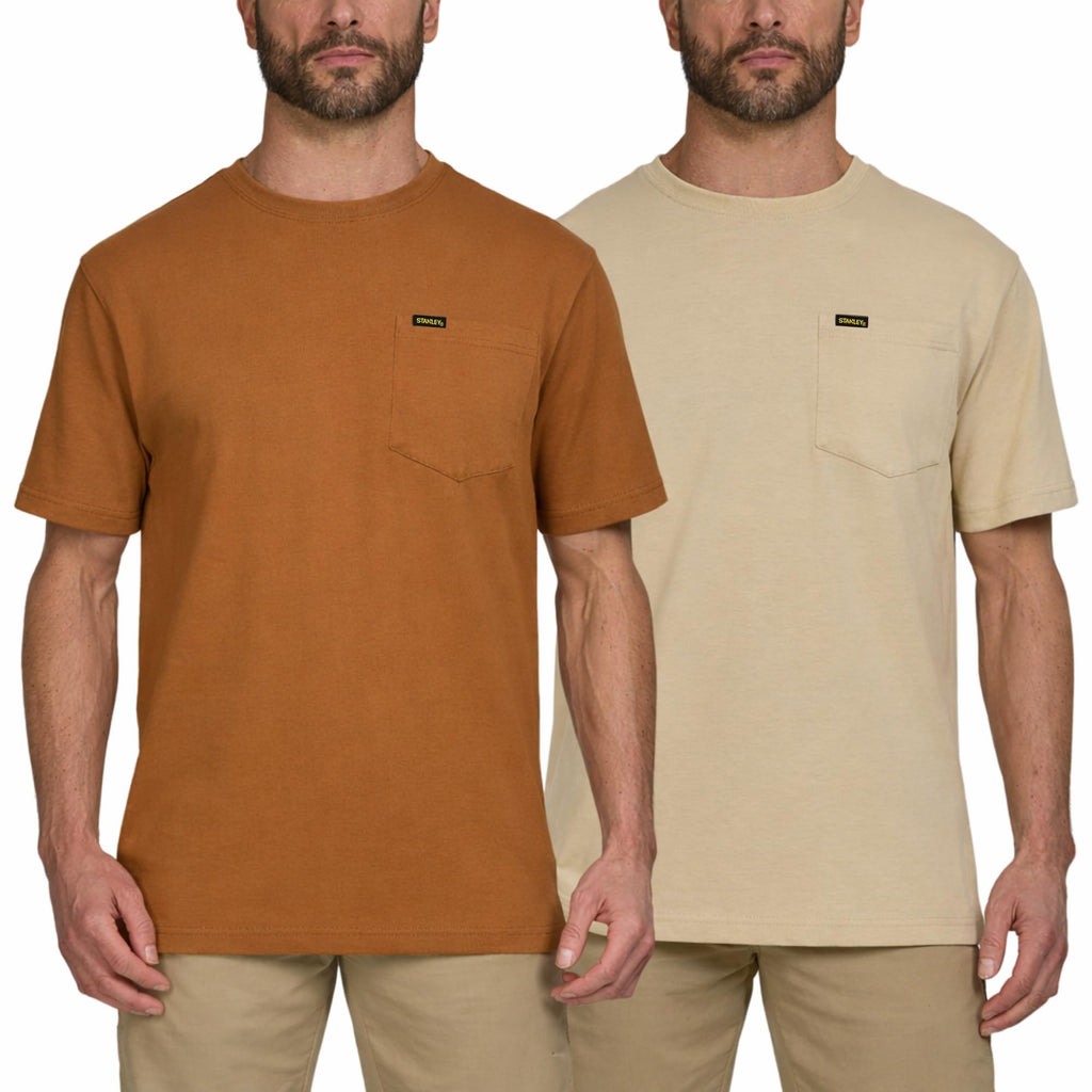 Men’s Heavyweight T-Shirt – Thick Premium Quality, Non See-Through, Slim Fit Crew Neck