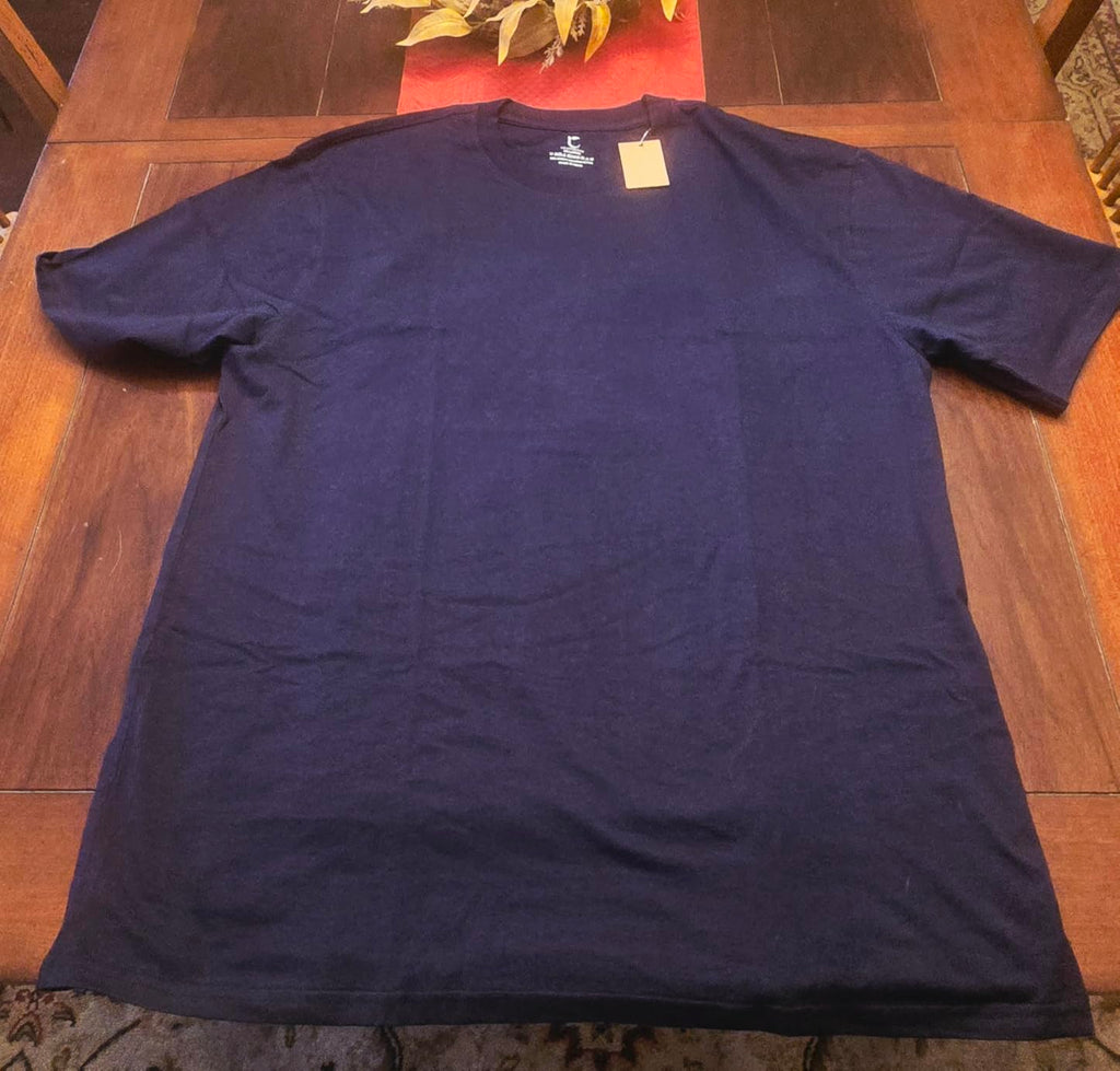 Men's Essential 100% Cotton Crew Neck T-Shirt - Plain, Short Sleeve, Regular Fit, Premium, Super Soft, Classic Everyday Wear