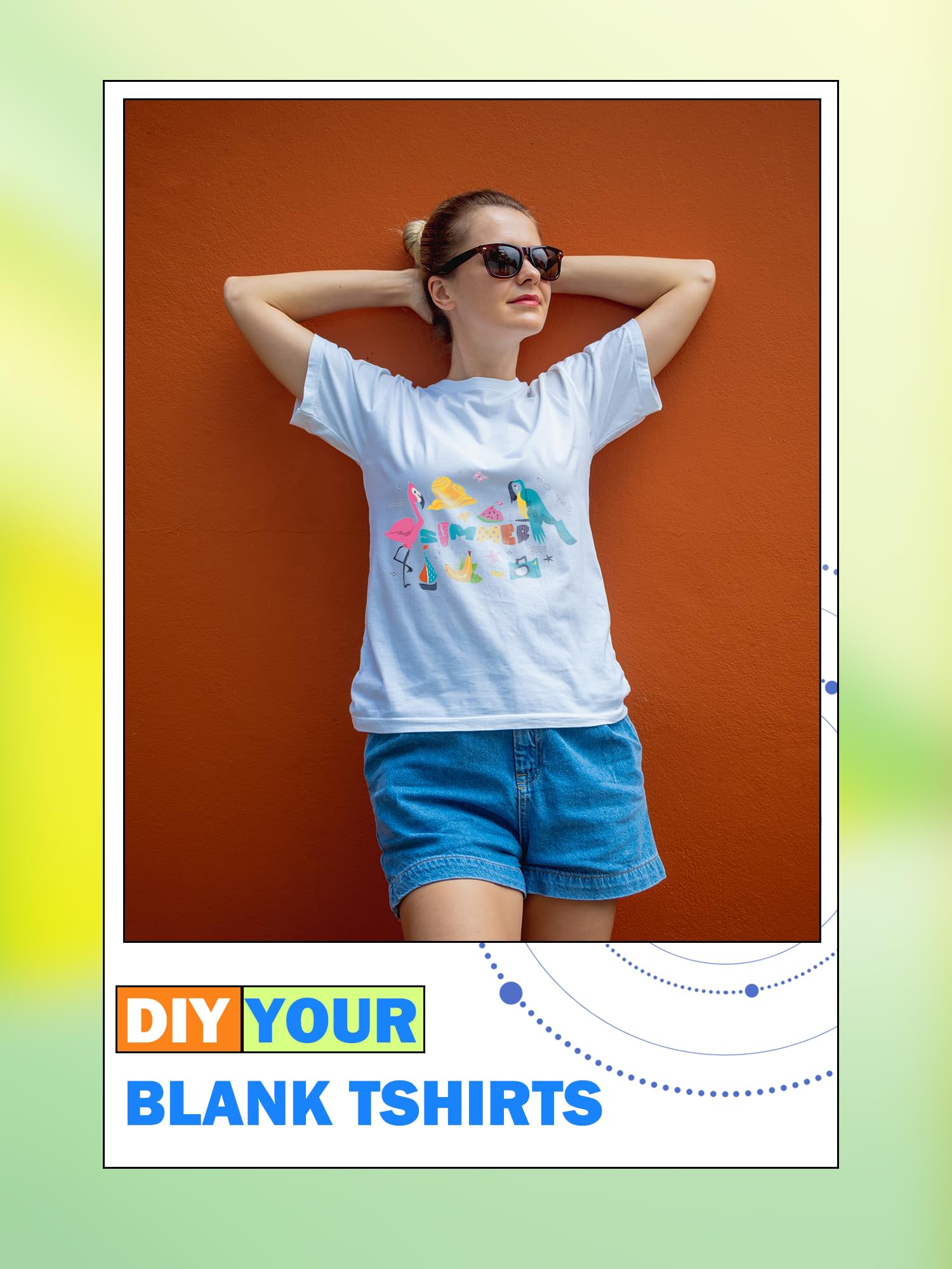 6 Pcs Adult Heat Transfer T Shirts Plain White Basic Shirts Bulk Blank Crew Neck Short Sleeve T-Shirt for Men Women
