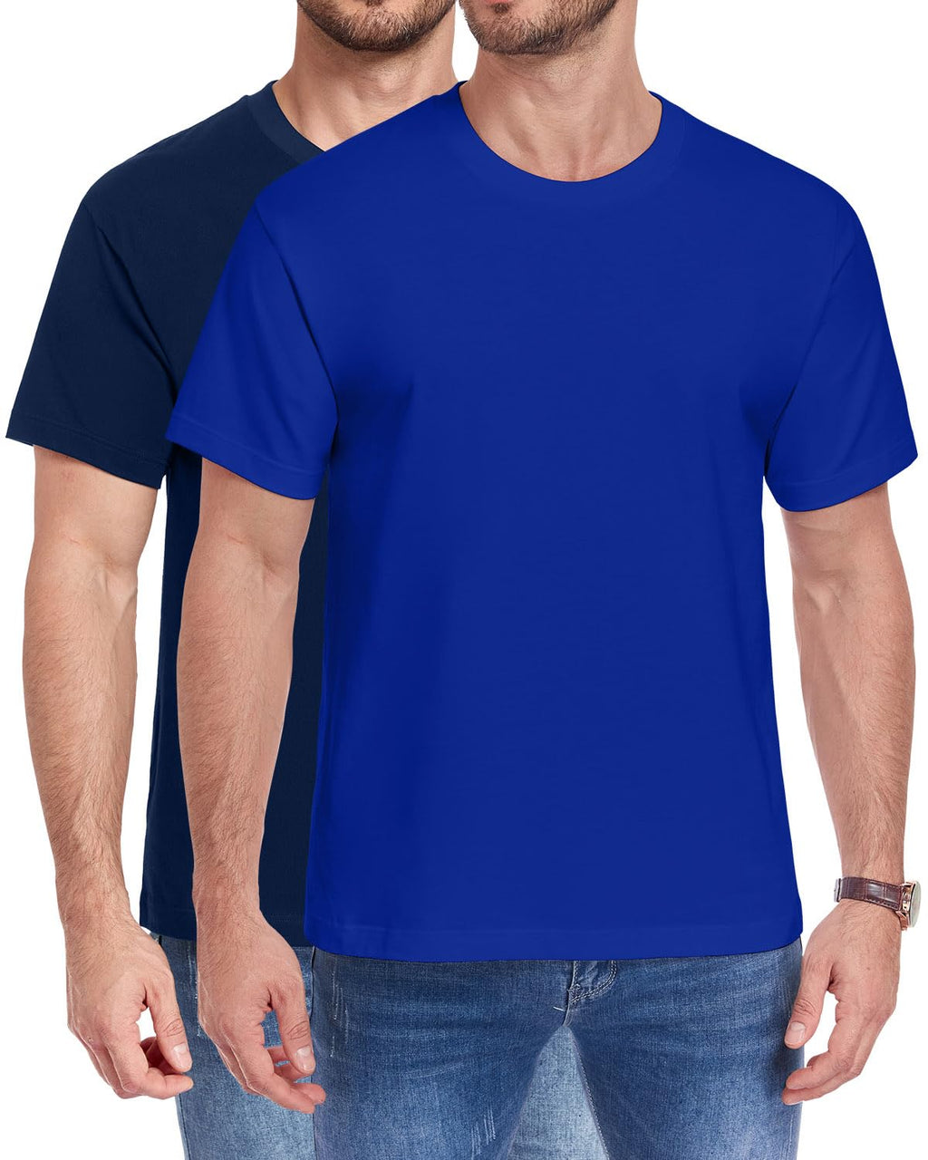 Men's Casual Oversized Heavyweight Drop Shoulder Garment Dye T-Shirt Tee Short Sleeve
