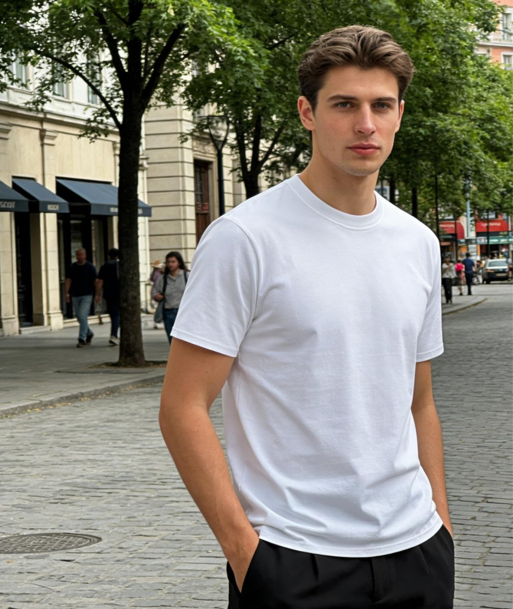 ZITY 3 Pack Men's T-Shirts Cotton Crew Neck Basic Tee Short Sleeve Soft Casual Shirts Summer Tops
