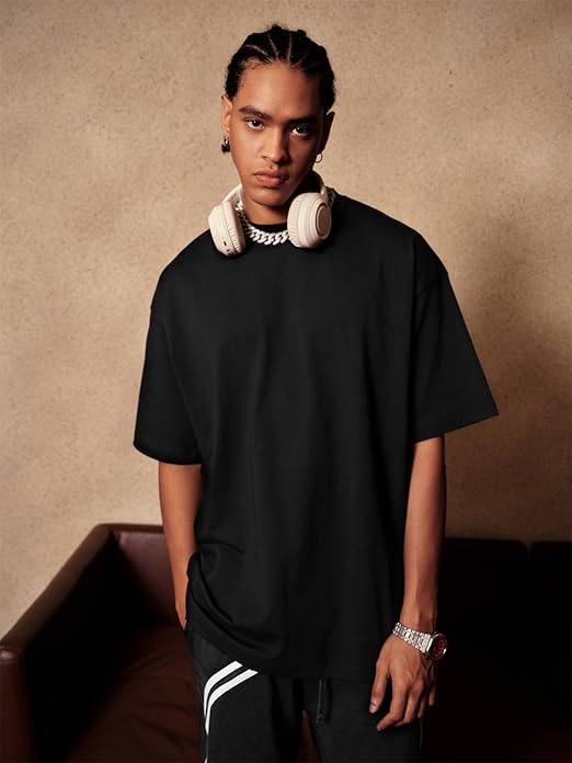 Men's Cotton T-Shirt Short Sleeve Crew Neck Soft Plain Tee for Men Casual Daily Wear Tshirts S-3XL