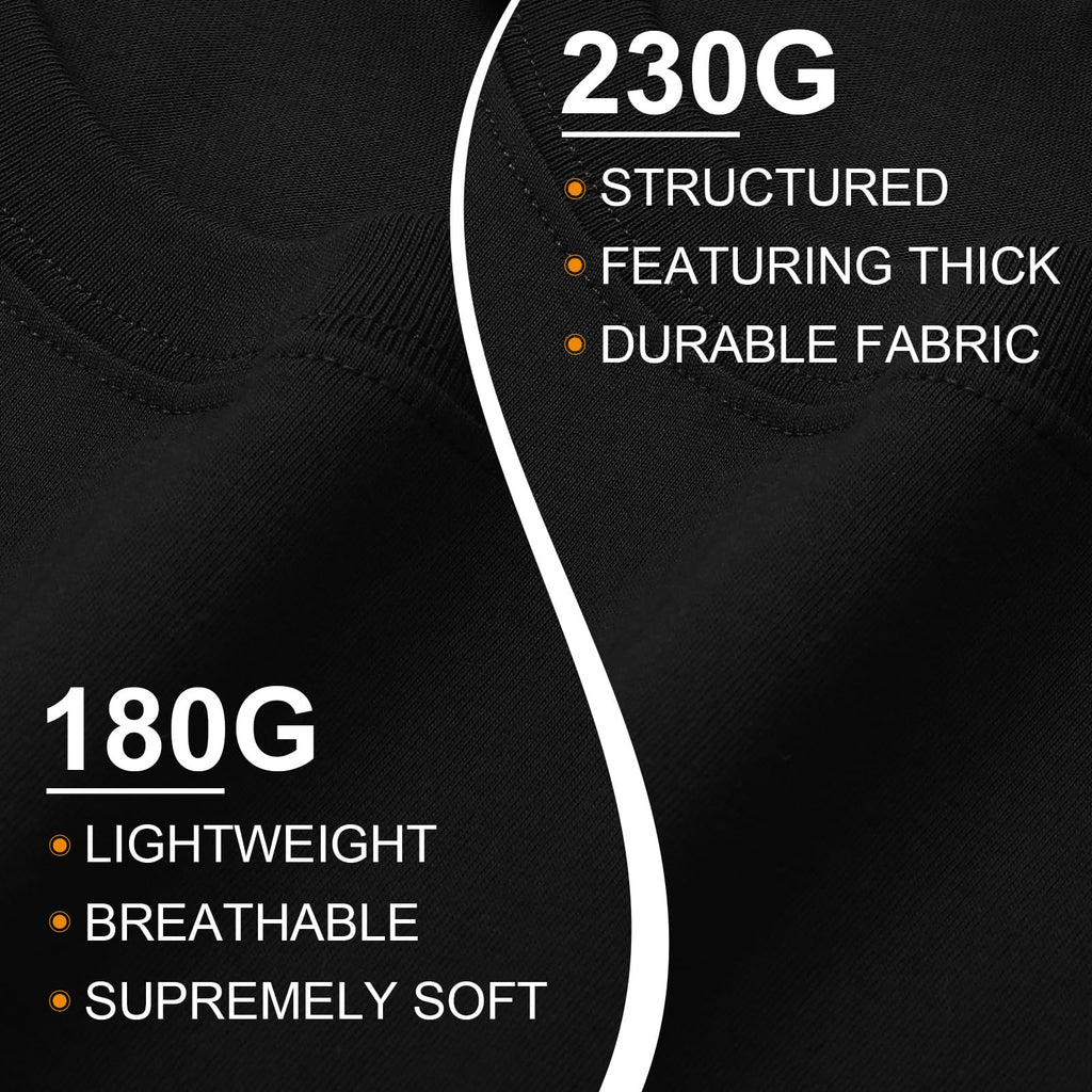 KEEPSHOWING Mens Cotton T Shirts Short Sleeve Crew Neck Basic T-Shirt Essentials Crewneck Cotton T-Shirts Tees for Men