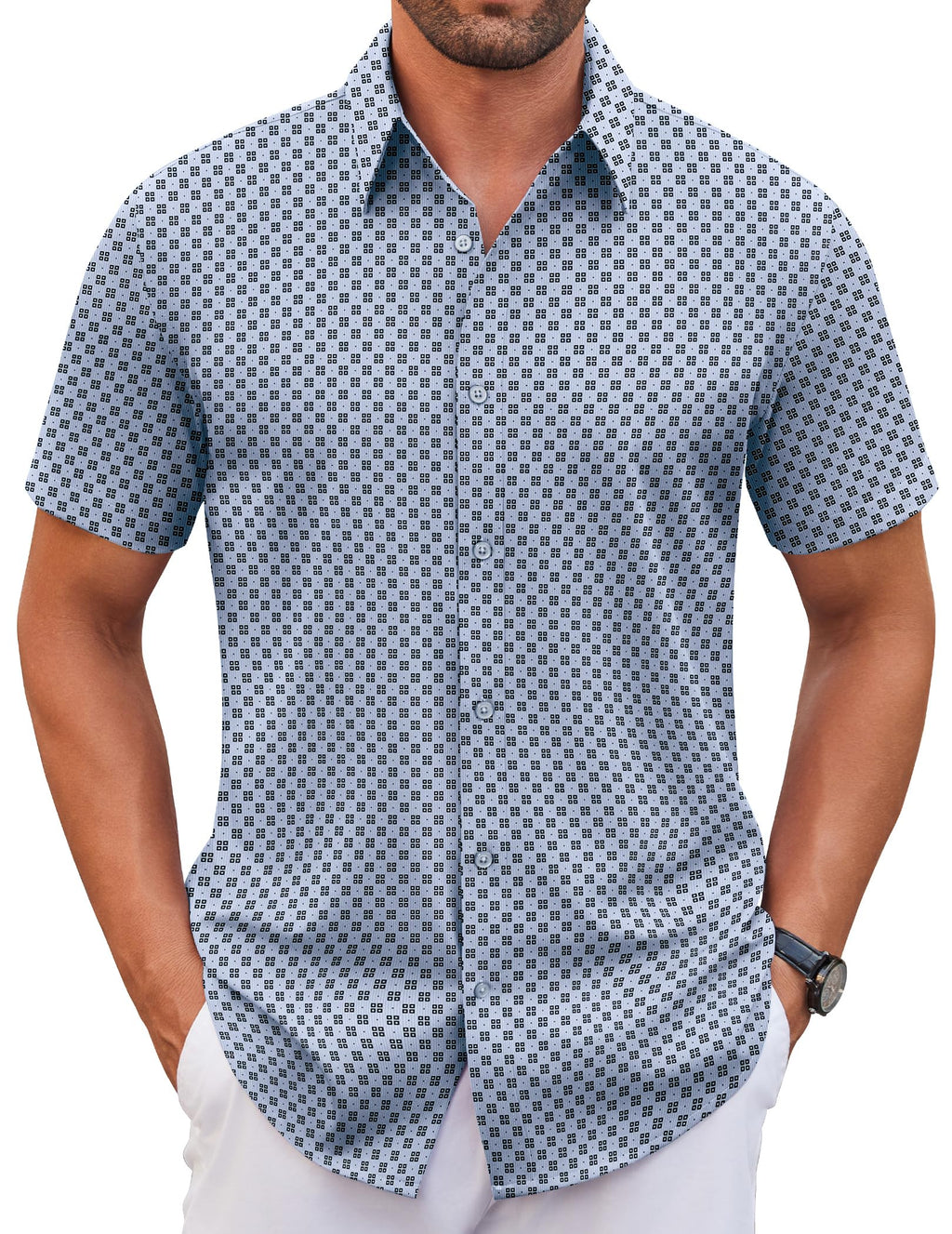 COOFANDY Men's T Shirt Short Sleeve Cotton Blend T-Shirts Crew Neck Casual Summer Basic Tee Shirts